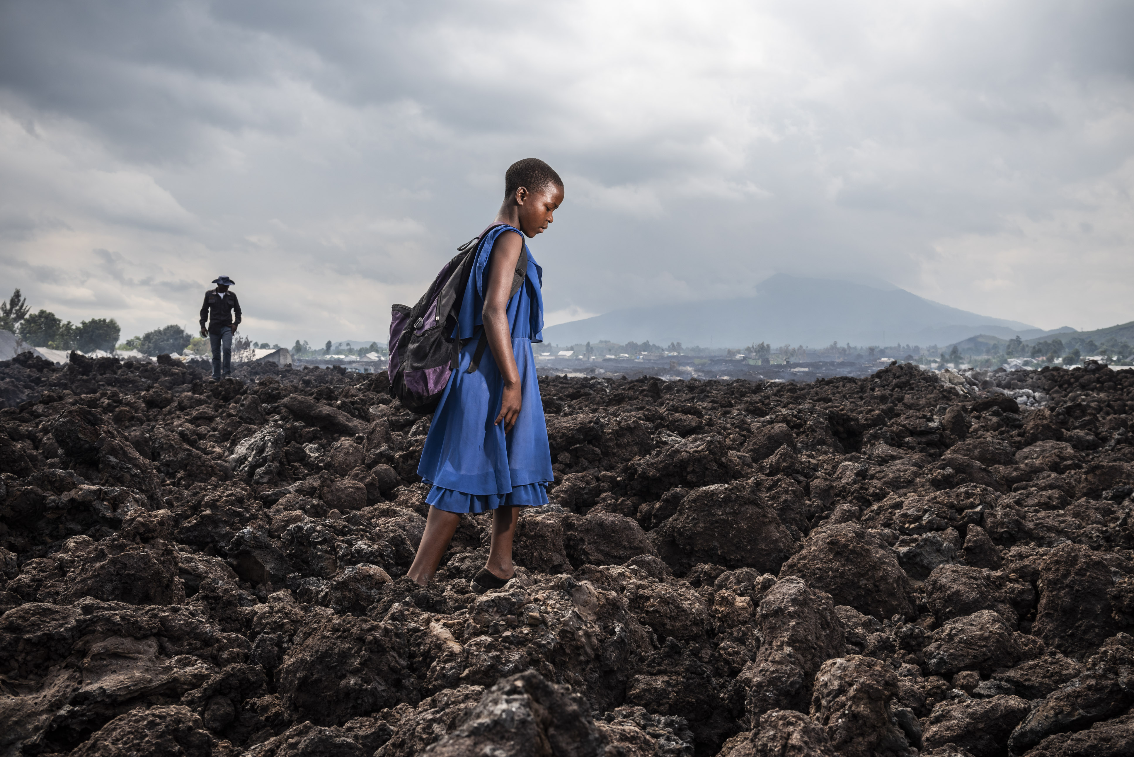 Care of children affected by the eruption of the Nyiragongo volcano in Goma, DRC-1
