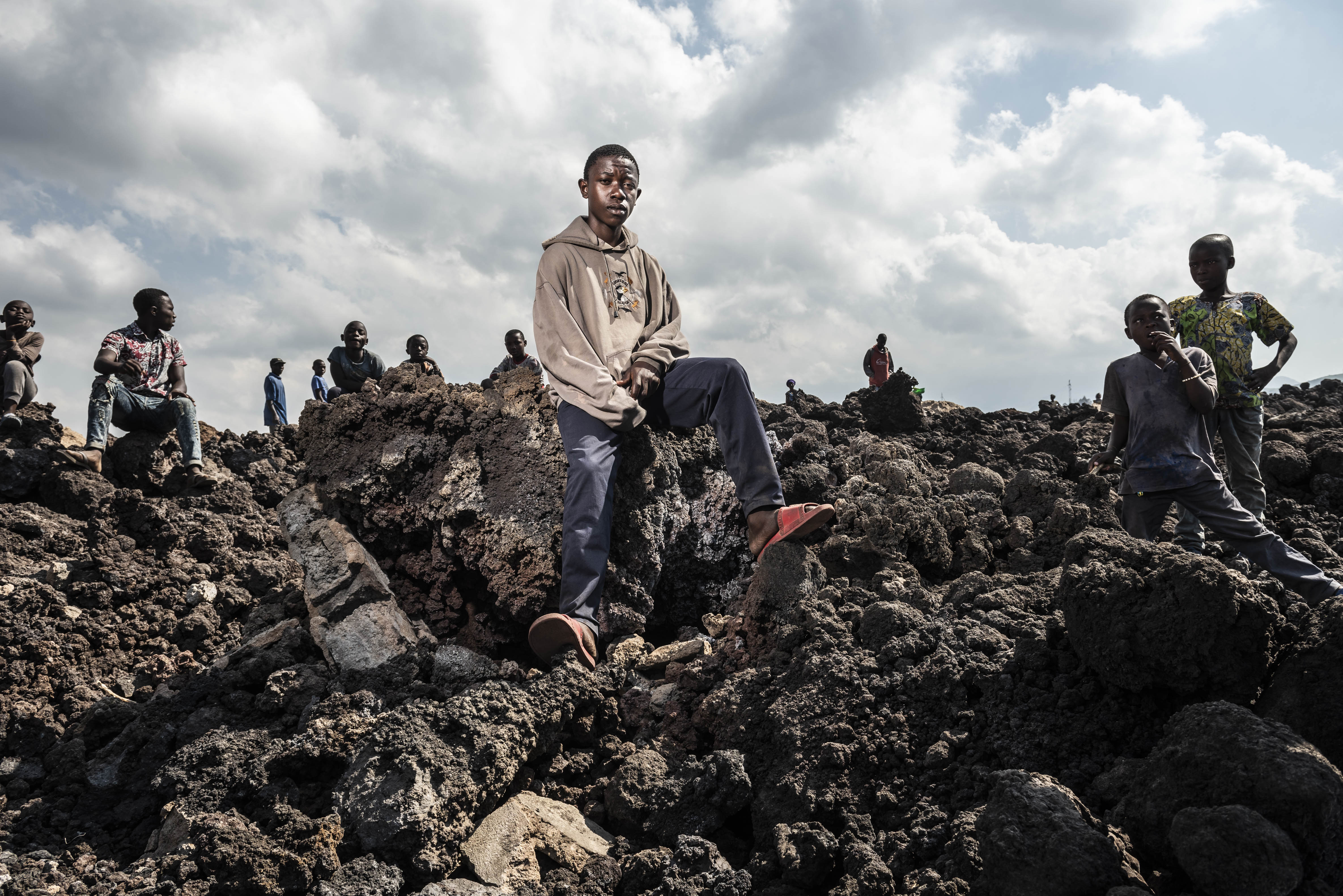 Care of children affected by the eruption of the Nyiragongo volcano in Goma, DRC-3