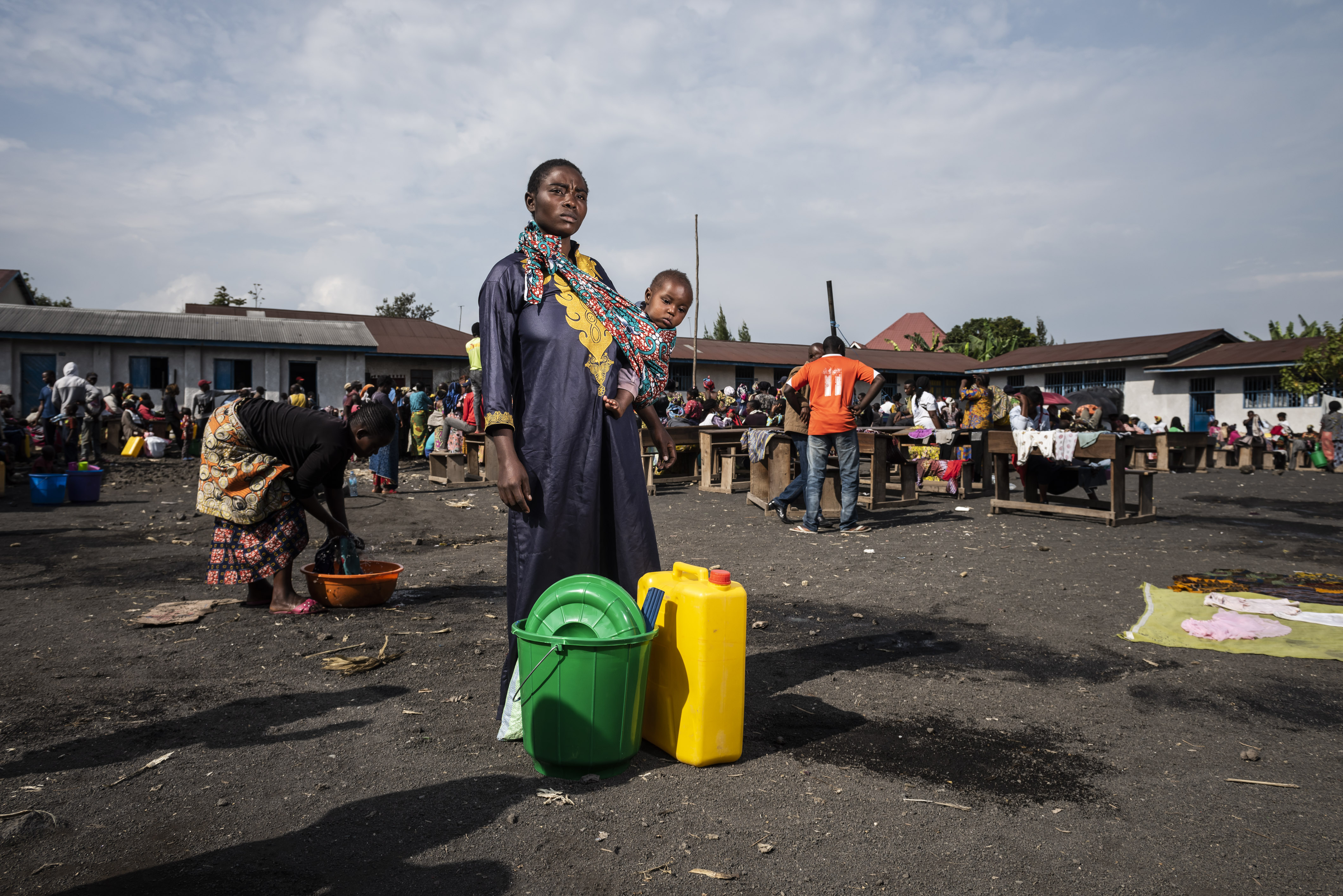 Care of children affected by the eruption of the Nyiragongo volcano in Goma, DRC-2