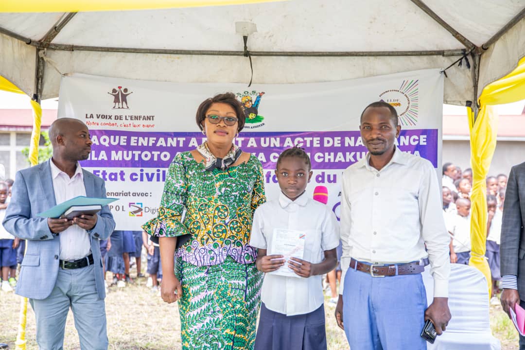 Un Etat Civil pour les Enfants du Nord Kivu : lancement de la campagne de rattrapage à Goma.